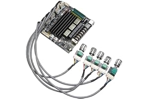 Jelquix Ljudförstärkarkort ZK-ST21 Högeffekts Bluetooth-förstärkarmodul för Hemmabio 100W 2.1-kanal med Musikströmning