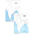 India Political & India Rivers (50 Nos Each) Outline map | A4 Size (100 maps) | Multipurpose map For School/College Assignments/Projects/Practical Paper Print