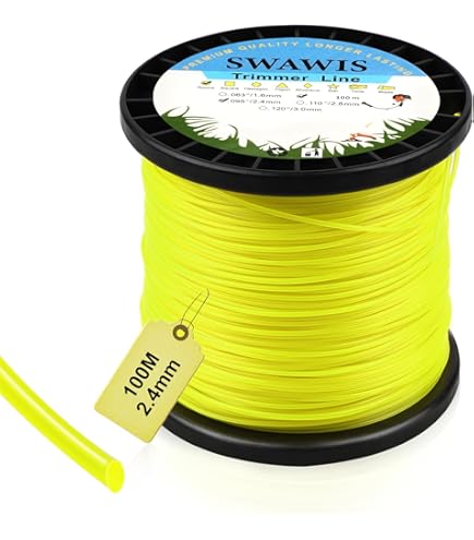 Cavo Taglio Erba Filo Per Decespugliatore In Nylon - 2,4mm X 50m, Resistente Per Erba Cavo Tagliabordi - Foto 6