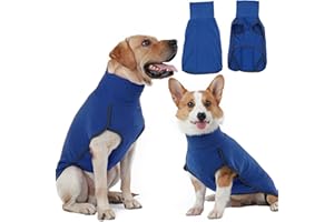 Hjyokuso Jersey Perro, Ropa Perro, Disfraz Perro, Ropa para Perros, Ropa para Perros pequeños, Ropa Perro Mediano, Jersey Perro Grande, Abrigo de Perro Suave y cálido, Abrigo Perro - Azul 2XL