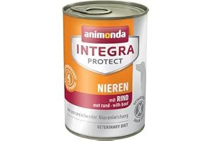 animonda Integra Protect Diet hundfoder, våtfoder vid kronisk njurinsufficiens, med nötning, 6 x 400 g
