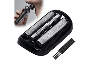 PKCHYE Testina di Rasatura di Ricambio 53B,Testina Serie 5 Testina di Ricambio 53B Testina Rasoio Face Uomo Accessori di Serie 5 Rasoio elettrico Serie 5 e 6 Modelli dal 2020 Nero per Braun Serie 5 S5/S6