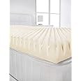 Littens 3" (75mm) Extra Deep Double Bed Size Visco Memory Foam Mattress Topper Profile, Egg Shell Crate Box, Orthopaedic, Support, Plain Relief (4ft6, 137cm x 190cm)
