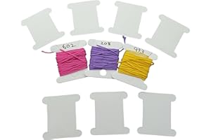 PAZAZZ Embroidery Thread Bobbins Cardboard Cross Stitch Bobbins (100)