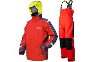 Navis Marine Veste de Voile Homme avec Salopette – 3 Couches Imperméables, Foul Weather Gear pour Navigation Côtière et Hauturière NS147