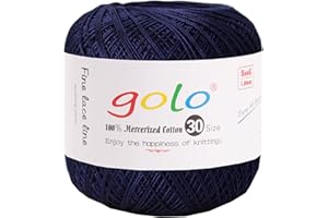 golo Crochet Thread Size 30 Yarn for Hand Knitting Lace Yarn Crochet Yarn for Crocheting