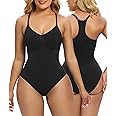 SHAPERX Bodysuit Shapewear for Women Tummy Control Racerback Seamless Sculpting Body Shaper Tank Top