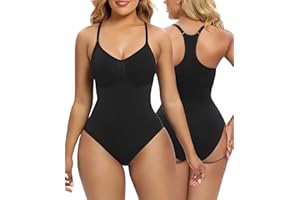 SHAPERX Body Reductor Mujer Bodies Moldeadores Bodysuit Shapewear Control de Abdomen Racerback