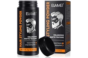 VCTSOF Poudre Coiffante Homme - Poudre Texturisante Cheveux, Texture Mate, Tenue Longue Durée, Créer un Effet Volumineux, Présentation d'un Style Parfait