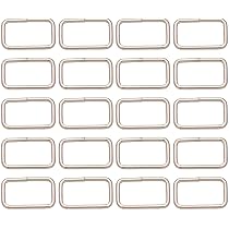 BIKICOCO 2.5 Cm Anneaux En D Boucle En Métal Pour Sac, Laisse Pour