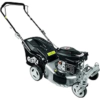 Grizzly Benzin Rasenmäher BRM42 Q 360, 2 bewegliche Vorderräder, besser als Trike, 42 cm Schnittbreite, Inkl…