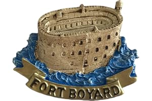 WEDAREGO Aimant de réfrigérateur 3D Fort Boyard France souvenir touristique, décoration de la maison et de la cuisine