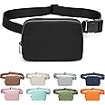 MEISEE Fanny Belt Bag Waist Pack Crossbody Bags Bum Bag for Running Hiking Travel Workout Adjustable Strap for Women, black, Small, Stylish