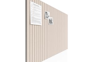 Bumusty Large Felt Notice Board 48"x36" Cork Board Alternative-12 Pack with 70 Safe Removable Adhesive Tabs, Cork Boards for Walls for Home Office Classroom Pin Board-Oatmeal