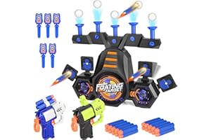 Vankarr Spielzeug Pistole für Nerf Gun Zielscheibe,Kinder Schießspiel-Spielzeugset mit Schwebeball-Zielmodus & 9 Ziele, Geschenk für Jungen Mädchen Ab 6 7 8 9 10 11 12 Jahre