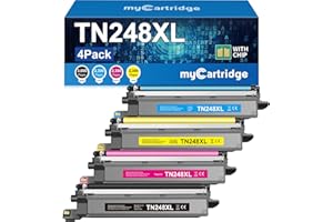 MYCARTRIDGE TN248XL TN248 Toner TN-248CMYK TN-248VAL kompatybilny z Brother MFC-L3760CDW Toner MFC-L3740CDWE MFC-L3740CDW DCP-L3560CDW HL-L3240CDW HL-L3220CWE DCP-L3520CD4WE -Paczka