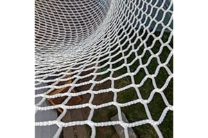 KACQIYT Blanc Filet Corde Filet de Protection Enfants Filet Securite Chat Filet Anti Chute sans Noeud pour Escaliers Balcon et La Fenêtre Filet de Corde Décoratif pour Aire de Jeux