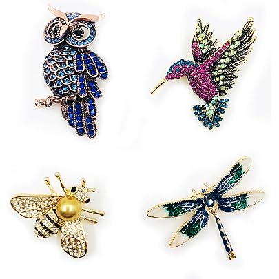 BESPORTBLE Spilla Farfalla In Cristallo Con Pendente Spilla - Foto 5