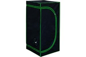 Kingpower Grow Zelt für Pflanzen Zuchtzelt Gewächshaus Box Zuchtschrank Garten Anzucht Gemüse Kräuter Grow Schrank Indoor Blumen klein Tomaten Hydro Green, Größe:60 x 60 x 180 cm (04)