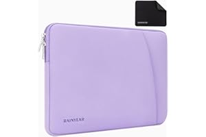 RAINYEAR MAKE LIFE EASIER RAINYEAR Funda para portátil de 14 Pulgadas para Lenovo Thinkpad IdeaPad de 14 Pulgadas, MacBook Air 15,3 2025 2024 2023 M4 M3 M2, HP DELL Acer Chromebook de 14 Pulgadas, Mac Pro 15, Negro