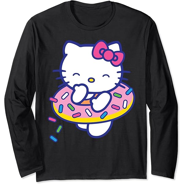 Hello Kitty Frohe Weihnachten Langarmshirt - Offiziell Lizenziert Von Sanrio