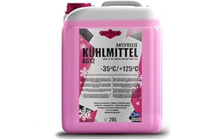 ZIVELA G12 Antigel pour radiateur jusqu'à -35 ° - 20 litres | G12+ Liquide de refroidissement pour voiture | Prêt à l'emploi | Protection durable