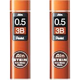 Pentel Ain Stein Mekanik Dolum U&ccedil;ları - 2 T&uuml;pl&uuml; Paket (0,5 mm 3B)