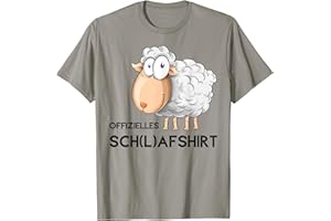 HYPNOTAO SHOP Offizielles Schlafshirt Schaf Pyjama Schlafanzug Nachthemd T-Shirt
