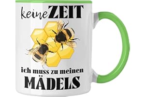 Trendation - Imker Geschenk Tasse Bienenzucht Kaffeetasse Geschenkideen Bienenzüchter Bienen Zuebhör (Grün)