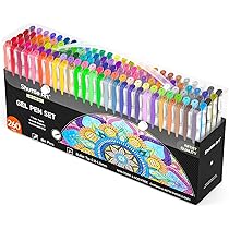 Pack De 360 Stylos Gel - 180 Couleurs + 180 Recharges - Set Géant Pour Coloriage