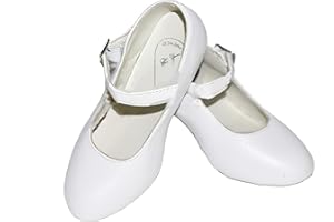 AMINA JAADE Dysmad Costumizate! Zapatos de Baile Flamenco con Diferentes Tallas Desde niña a Mujer. Precioso Color Blanco Talla 33