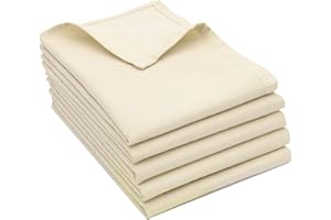 ZOLLNER Juego de 5 paños de Cocina de algodón en 50x70 cm - paños de Cocina superabsorbentes y robustos - Lavables hasta 60°C - Beige - Calidad hostelería - Certificado Oeko Tex®