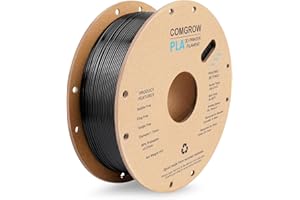 COMGROW Ender PLA Filament 1.75mm 3D Printer Filament PLA for 3D Printer 1kg Spool (2.2lbs), Dimensional Accuracy of +/- 0.02mm PLA Black