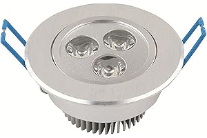 TEMPO DI SALDI Faretto Led Rotondo 3W A Molla Faro Ad Incasso Luce Bianca Fredda Con Alette