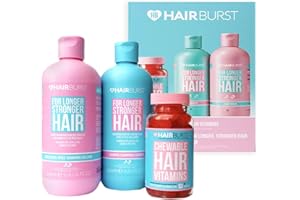 HAIR BURST Biotin Gummies and Shampoo & Conditioner Set for Hair Growth - Chewable Vitamins to Reduce Breakage and Promote Healthier Hair - Thickening Treatment for All Hair Types