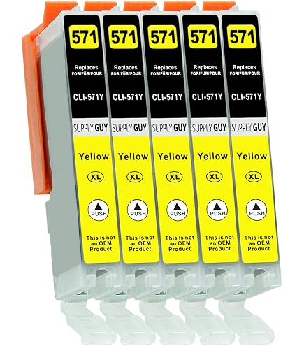 4 Cartouches D'encre Magenta C-571M Compatible Canon PIXMA - 12ml, Neuf, Pack De 4