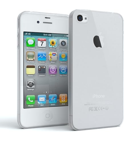 Transparente TPU Schutzhülle Für IPhone 4 / 4S - Klar, Durchsichtig, Weich, Mit Schutz Vor Stößen & Kratzern