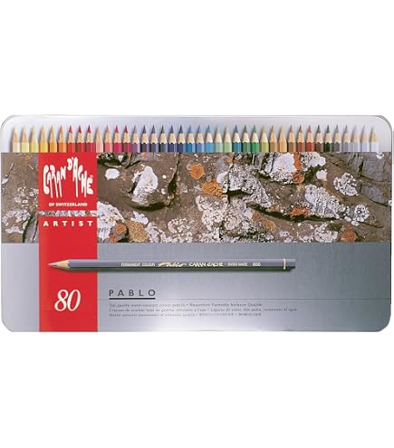 Caran D'Ache Pablo Houten Box 120 Kleurpotloden – Kunstenaarskwaliteit, FSC-hout, Lichtecht