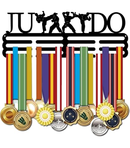 Porte-Médailles Judo Femme - Support Mural 40x15cm Pour 60+ Médailles