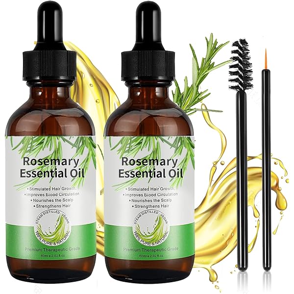Rosmarinöl Für Haarwachstum 60 Ml – Mit Minze, Stärkt Kopfhaut & Pflegt Trockenes Haar