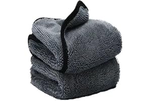 Yeria 2 Pièces Chiffon Magique pour Douche, Chiffon en Extra Absorbant pour la Maison, Chiffon de Nettoyage Réutilisable en Microfibre sans Traces pour Verre Voiture Maison Cuisine Salle de Bain