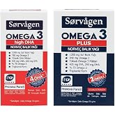 Sorvagen Omega 3 EPA Plus 1200 mg + Sorvagen Omega3 High DHA Norve&ccedil; Balık Yağı
