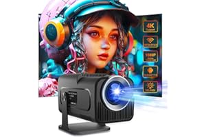 ALWTNIET Mini Proyector Portatil 4K con Android 11, Full HD 1080P Nativo Proyector Auto Keystone 390 ANSI WiFi 6, BT5.0, Pantalla de 150'', Giro de 180 Grados Home Cinema movil