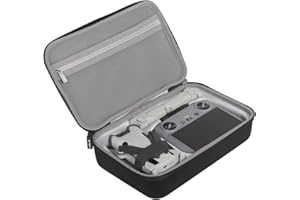 JSVER DJI Mini 4 Pro Case - Carrying Bag for Mini 3 and Drone Combo With Accessories - Black