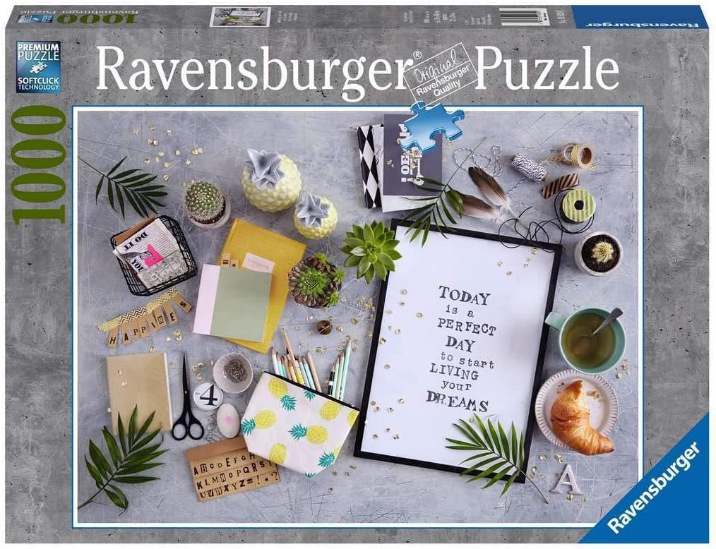 RavensburgerPuzzle 19829 - Start Living Your Dream - 1000 Pieces Puzzle for Adults and Children from 14 Years