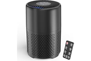 AYAFATO Luftreiniger für zu Hause Schlafzimmer Haustiere, H13 HEPA Luftfilter, Filter Rauch Staub Schimmelgeruch, UV-C-Licht hilft Keime zu reduzieren, Geräuscharmer Raumluftreiniger Geeignet für Allergiker