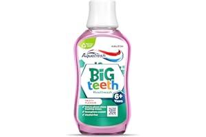 Aquafresh Mouthwash for Kids, Big Teeth Mouthwash for Children 6-8 Years, Fruity Flavour, 300 ml