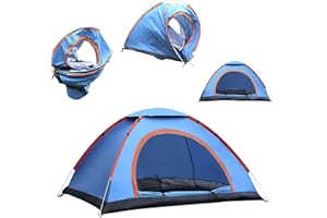 QASIMOF Tenda Campeggio 2 Posti, Tenda da Campeggio Automatica Igloo, da Festival, Impermeabile, per Outdoor, Trekking, Viaggi, Escursionismo