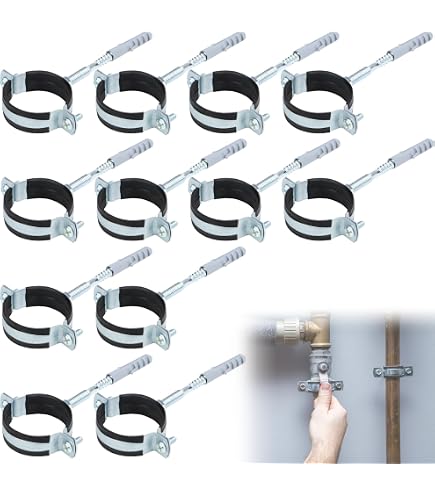 20 Stück Edelstahl Rohrschellen Set – Spannbereich 12–16 Mm (1/4 Zoll), Mit Gummieinlage