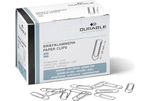 Durable 120725 - Fermagli Zincati, 26 Mm, Punta Triangolare, Confezione Da 1000 Pezzi